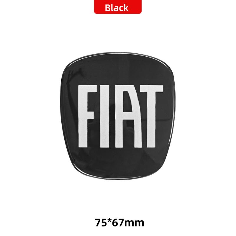 44mm 71mm 75mm 89mm Car Front Rear Logo Auto Grille Emblem sticker steer wheel Accessories For Fiat Abarth 500 Bravo Punto Panda