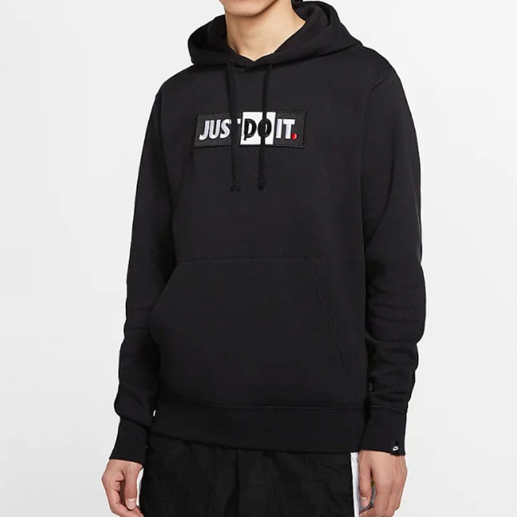 Nike Спортивная одежда Мужская Худи с логотипом Just Do It Черная CJ4776-010