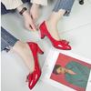 Fashion Spring Autumn New Women's Shoes Fashion Professional High Heels Black Red Shallow Mouth Comfortable Work Shoes