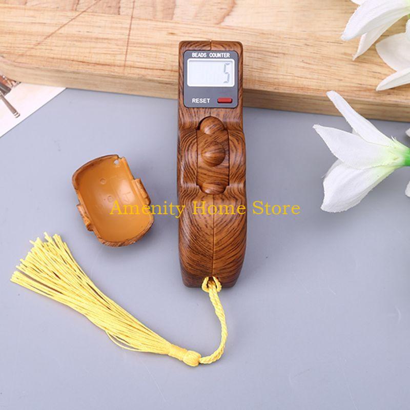 F26C Digital Tasbih Finger Counter Muslim Islamic Rotating Digital Tasbeeh Prayer Beads Tally Counter Gift for Friends