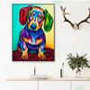 5D Diy Diamond Painting Color Puppy Cross Stitch Set Full Diamond Embroidery Mosaic Art Picture of Rhinestones Decor Gift