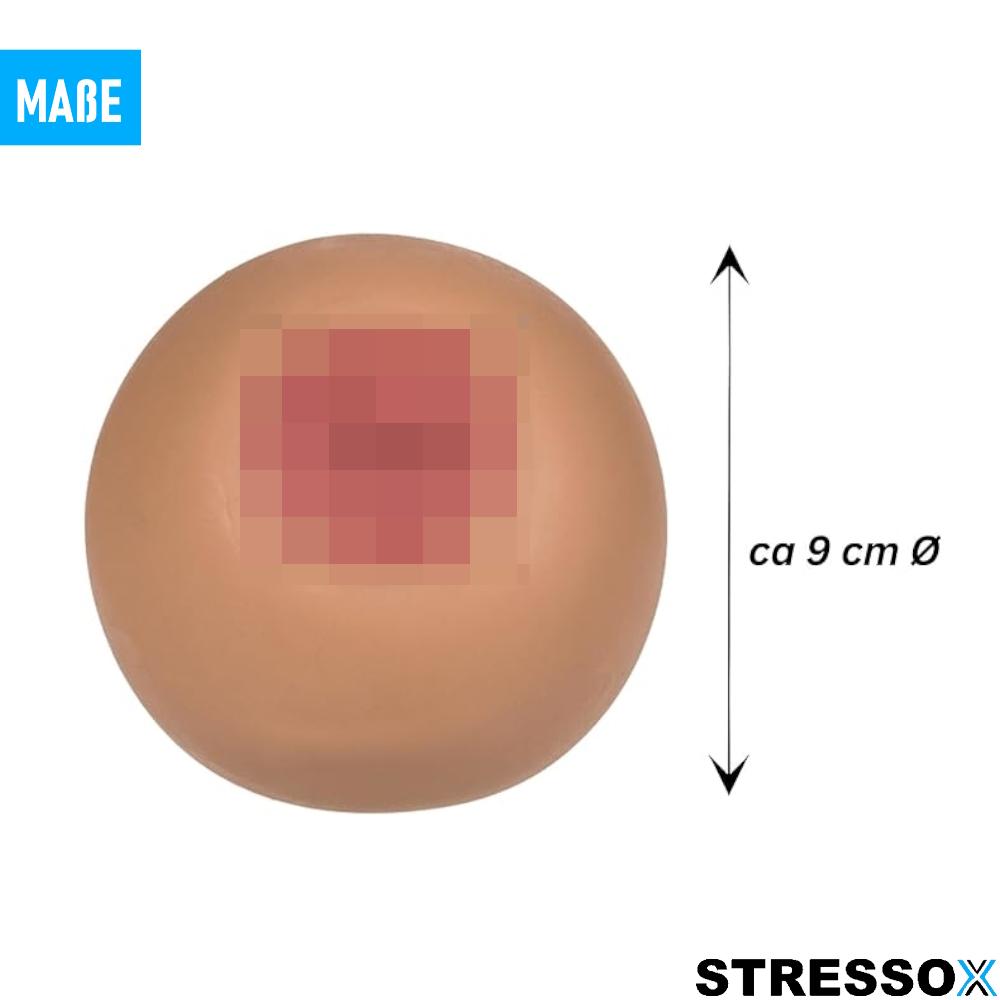 Мяч для разминания груди STRESSOX, антистрессовый сжимающий мяч, сжимающий грудь, массажный мяч для груди