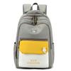 Stylish Color Block Backpack For Men And Women Perfect For Casual School And Travel Use