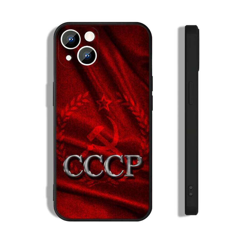Чехол для телефона с флагом Советского Союза СССР CCCP для iphone14 11 12 Pro 8 7 Plus SE 2020 X Pro 14 MAX 12 13 MINI XR XS, мягкие чехлы для телефонов
