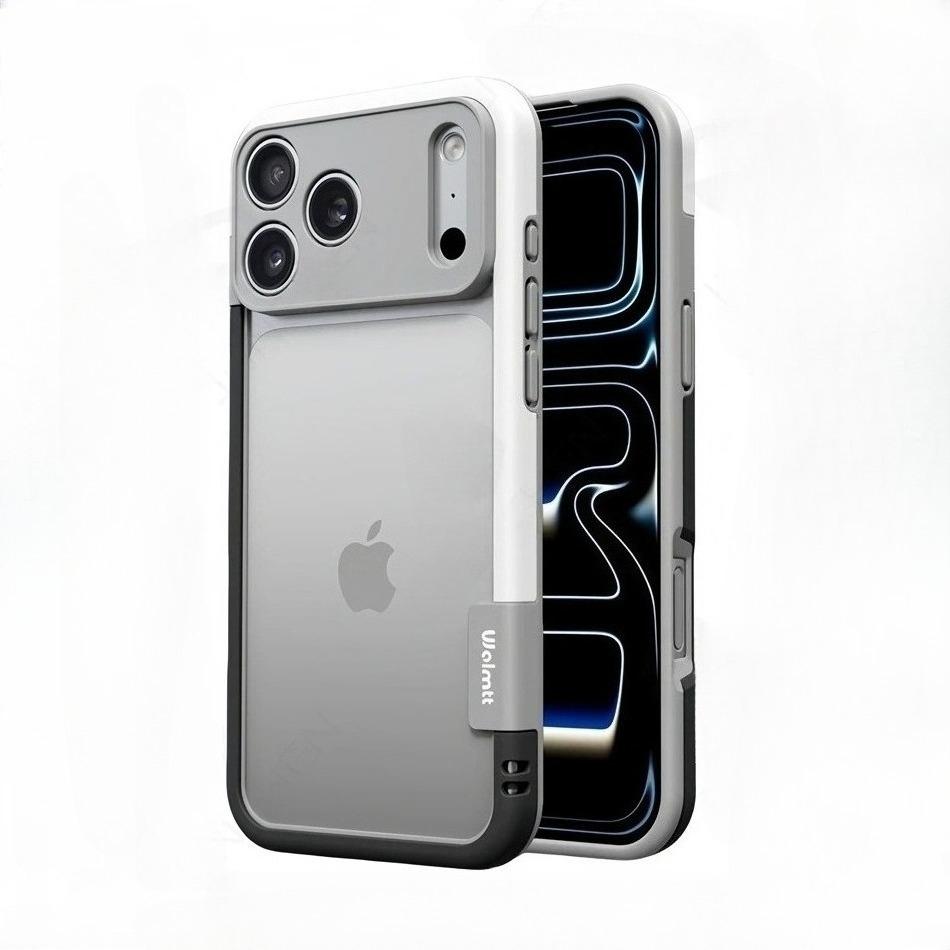 Модныйсиликоновый чехол-рамка с теплоотводом для iPhone 17 Pro Max Air 16 Pro 15 14, противоударный защитный чехол для камеры, эффект голого металла