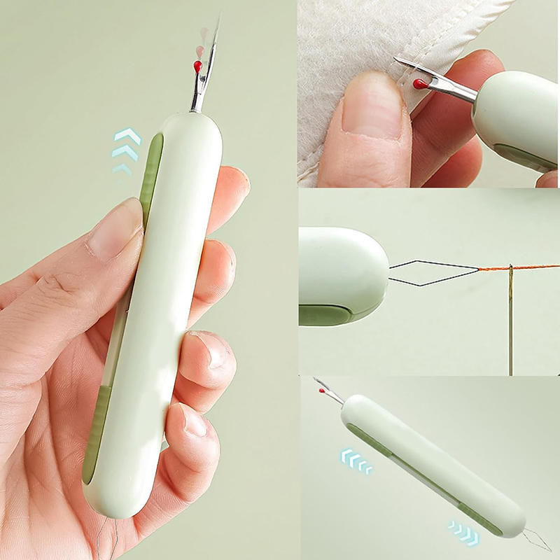2 In 1 Needle Threader Seam Sewing Stitch Thread Unpicker&Seam Cutter For Sewing Thread Remover