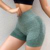 Yoga Shorts Slim Fit High Elasticity Tummy Control Seamless Quick Dry Solid Color Anti-exposure Butt Lifted Soft High Waist Jogging Running