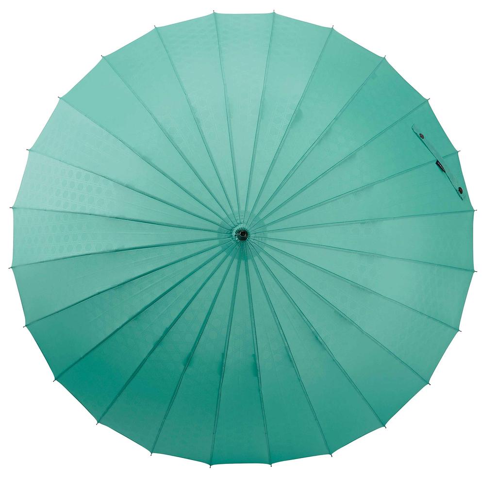 Mabu Parasol Umbrella for Women Men Unisex 60cm 24 Ribs Asagi Long Umbrella Umbrella UV Protection Light Blocking Umbrella for Both Sunny and Rainy