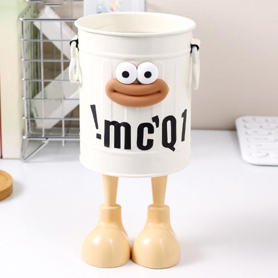 Подставка для ручек Мультяшный стиль Большой рот Длинные ноги Форма Органайзер для ручек Большая вместимость Офисные Школьные Канцелярские принадлежности