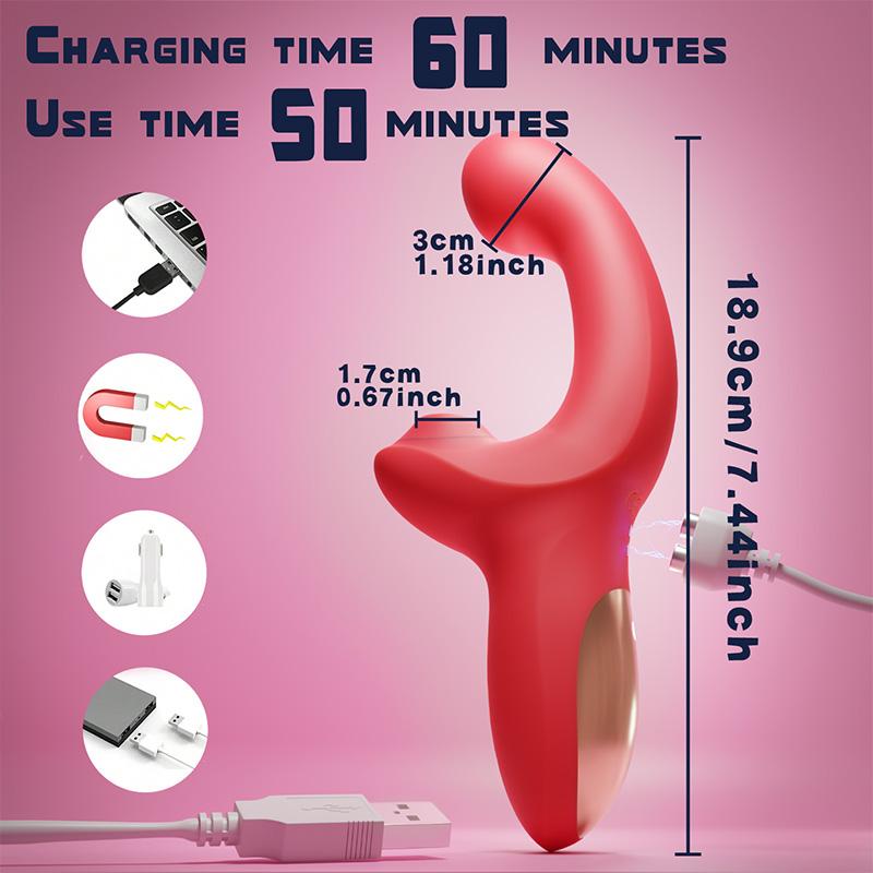 Мощный 20-скоростной дилдо-вибратор, женский клитор, присоска, вакуумный стимулятор клитора, товары для взрослых, шевелящая секс-игрушка для женщин