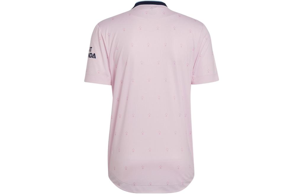 Adidas T Shirts Men's Pink V Neck Moderate Straight Fit HF0710