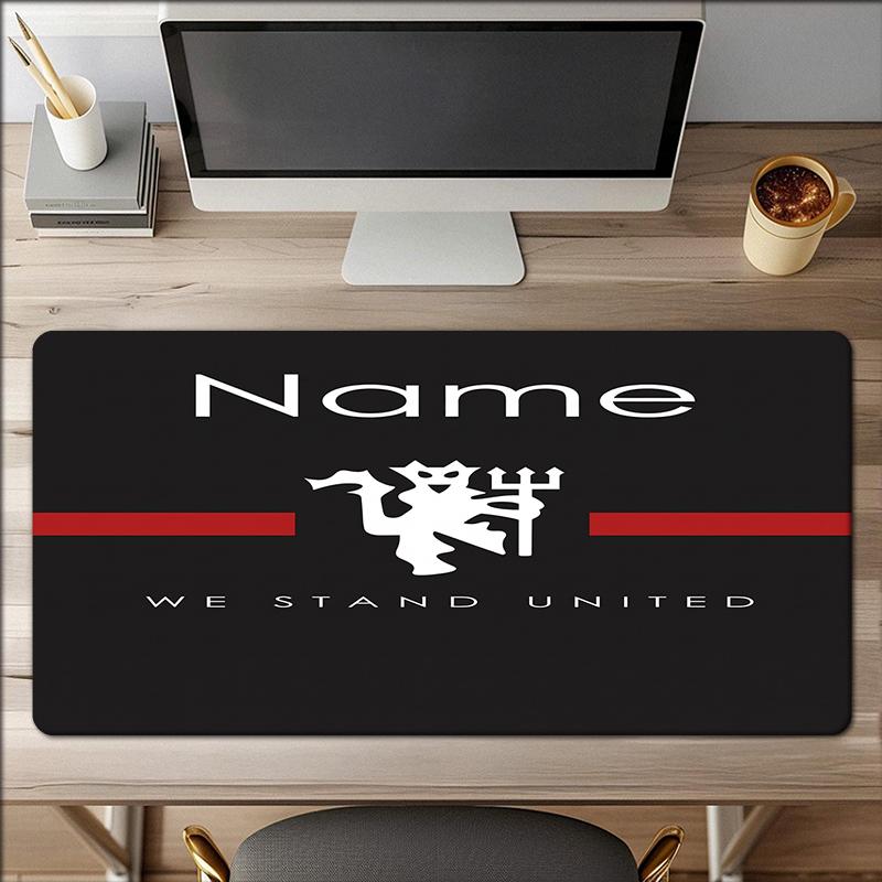 Custom Name Manchester Theme Mouse Pad Non Slip Rubber Base Multifunctional Office Home Decor Perfect For Workspace Personalization