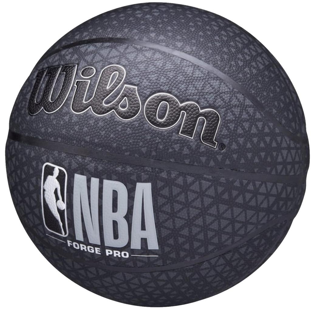Wilson Basketball NBA FORGE PRO WTB8001XB07 Indoor and Outdoor Size Black Use, 7/Diameter Approx. 24.5cm,
