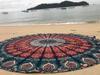 Mandala Round Tapestry Home Wall Art Decor Hippie Baho Yoga Mat Bohemian Round Beach Bedspread Round Picnic Tapestry 100 % Cotton Tapestry
