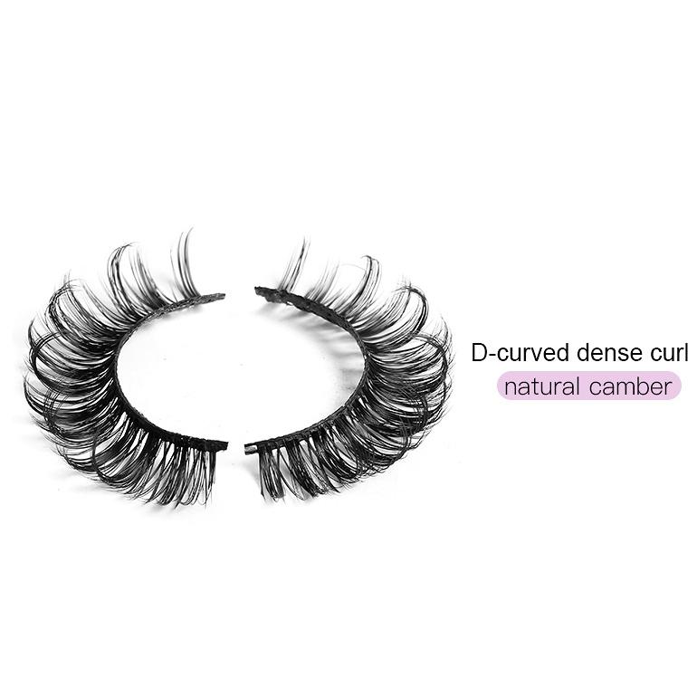 10 Pairs False Eyelashes Russian Strip Lashes Extension Faux Cils Naturel Eyelash Extension D Curl Strip Lashes Makeup Beauty Magnetic Eyelashes