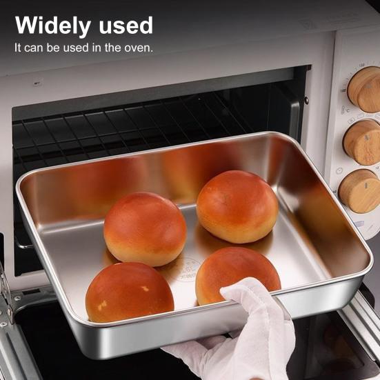 Контейнеры для еды из нержавеющей стали с крышками, прямоугольный контейнер для приготовления пищи для хранения в холодильнике