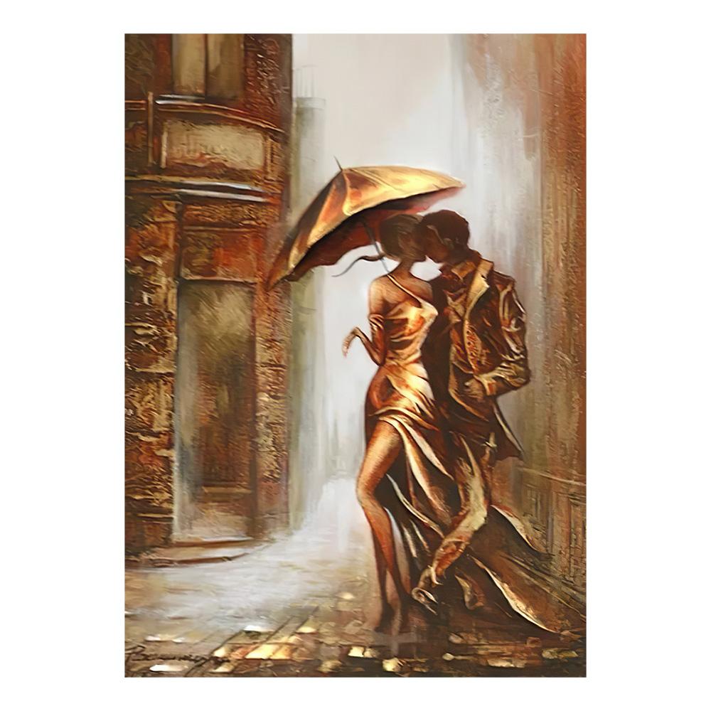Abstract Wonderful Romantic Couple Painting On Canvas Wall Art HD Pictures Lovers Posters and Prints Warm Home Living Room Decor