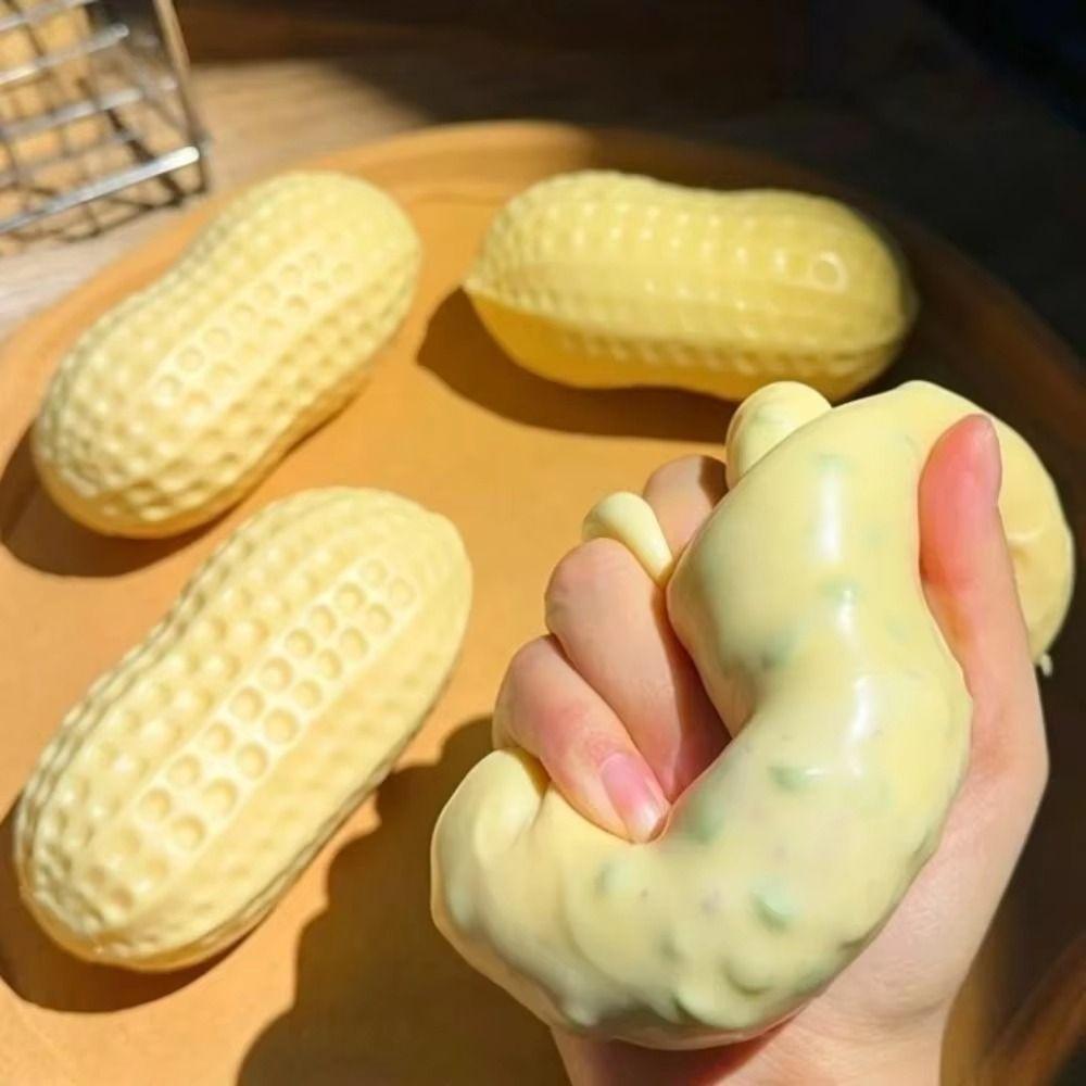 Shapeable Crispy Peanut Squishy Handmade Sensory Fidget Ball Blocks Filled Squishy Studen