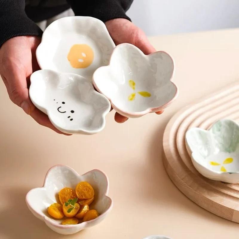 Керамические милые облака Соусники Соусница Горшочек Приправы Салатница Посуда Кухня Соевый уксус Тарелка для десерта в виде змеи