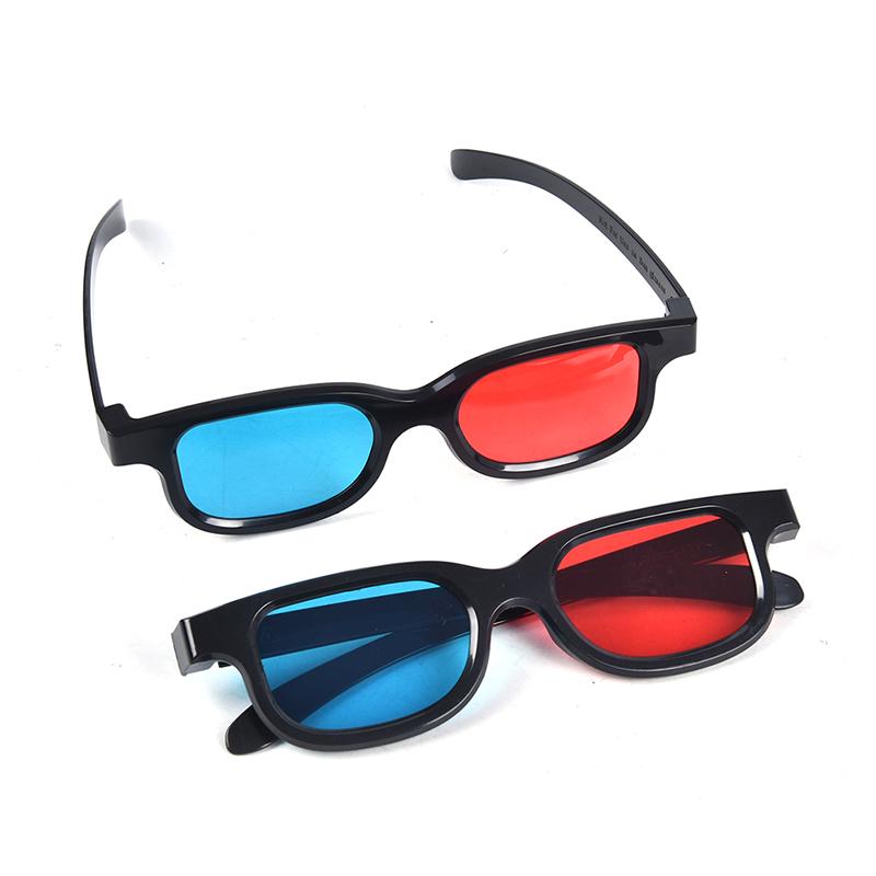 Red Blue 3D Glasses Frame For Dimensional Anaglyph Movie Dvd Game