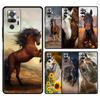 Чехол для телефона Xiaomi Redmi Note 14 13 12 Pro Plus 5G 9S 9 10 11 4G 14C 13C 12C 10C 9C 9A Лошадь Животное Мягкий Чехол