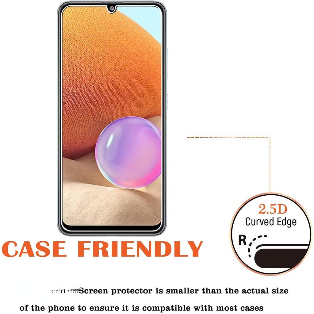Закаленное стекло 9H для Samsung Galaxy A12 A22 A32 4G A52 A72 5G A42 M12 M22 M32 M52 F32 Защитная пленка для экрана A02 A03S M62 F62 F22 M02 M02S F02S
