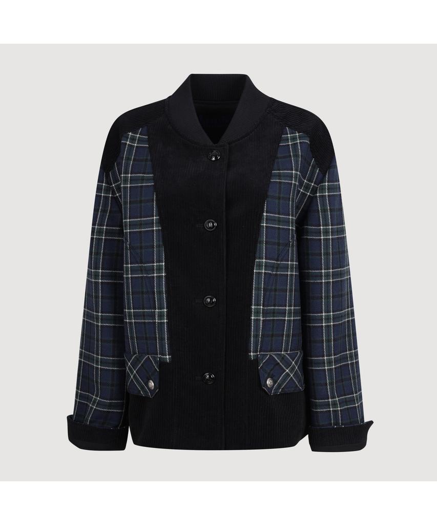Lucky Chouette Corduroy Mix Neck Ribbed Check Jumper (Multi Color) Lfuas25250Xxx
