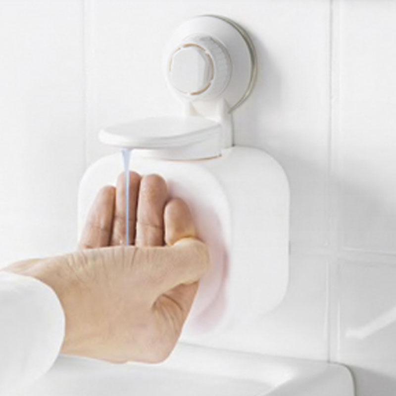 Настенный дозатор жидкого мыла 8,5*9*15 см, ручной пресс, пенная машина, присоска, коробка для жидкого мыла в ванной