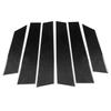 6Pcs Carbon Fiber Door Window B Pillar Cover Trim Sticker For BYD Seal 2022-2025