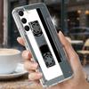 Ретро Чехол с принтом кассеты для Samsung Galaxy S26 S25 Ultra S24 S23 S22 Plus S21 FE A54 A55 A16 A26 A36 A56 A17 A27 A37 A57 5G Прозрачный Мягкий Чехол