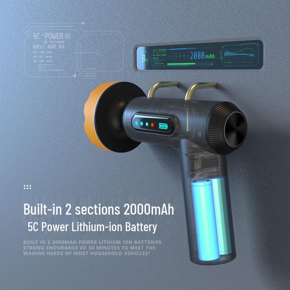 Портативная высокомощная аккумуляторная полировальная машина для автомобиля: Инструмент для воскования, удаления царапин и защиты лакокрасочного покрытия
