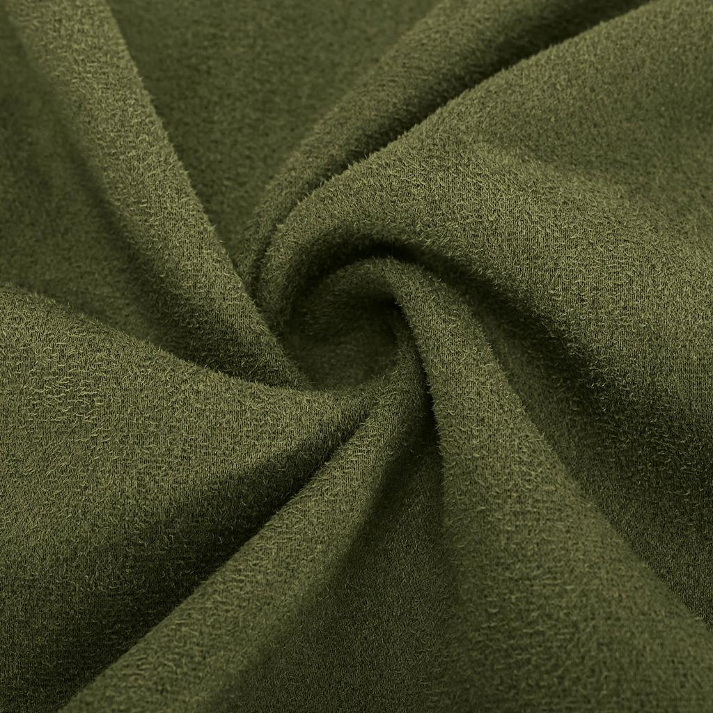 Women's Fashionable Coat Solid Color Long Sleeved Pocket Loose Hooded Zipper Plush Jacket