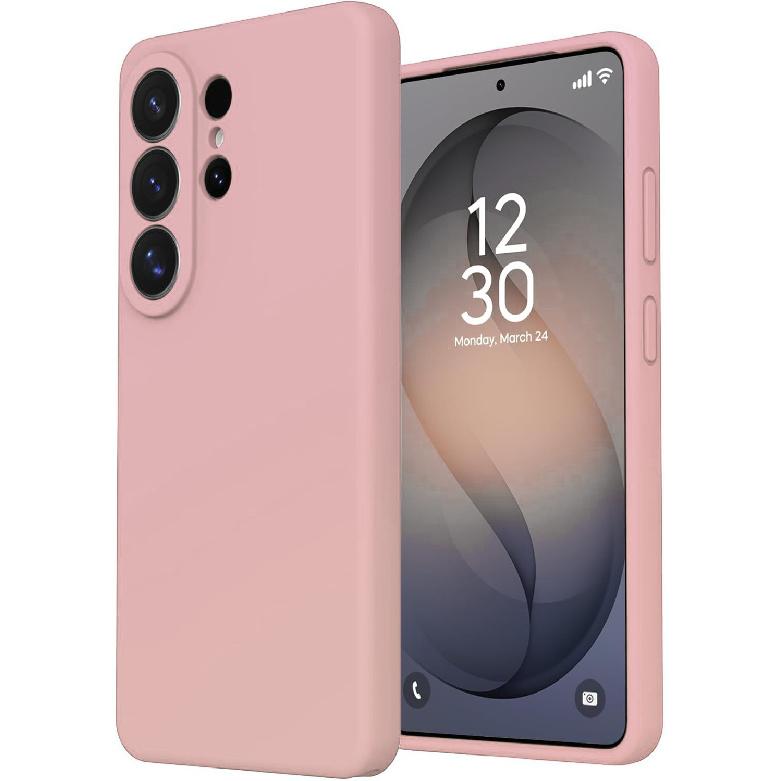 Подходит для чехла из жидкого силикона для Samsung S26Ultra, чехла с полной защитой от падения для S25Plus, защитного чехла для S24Fe