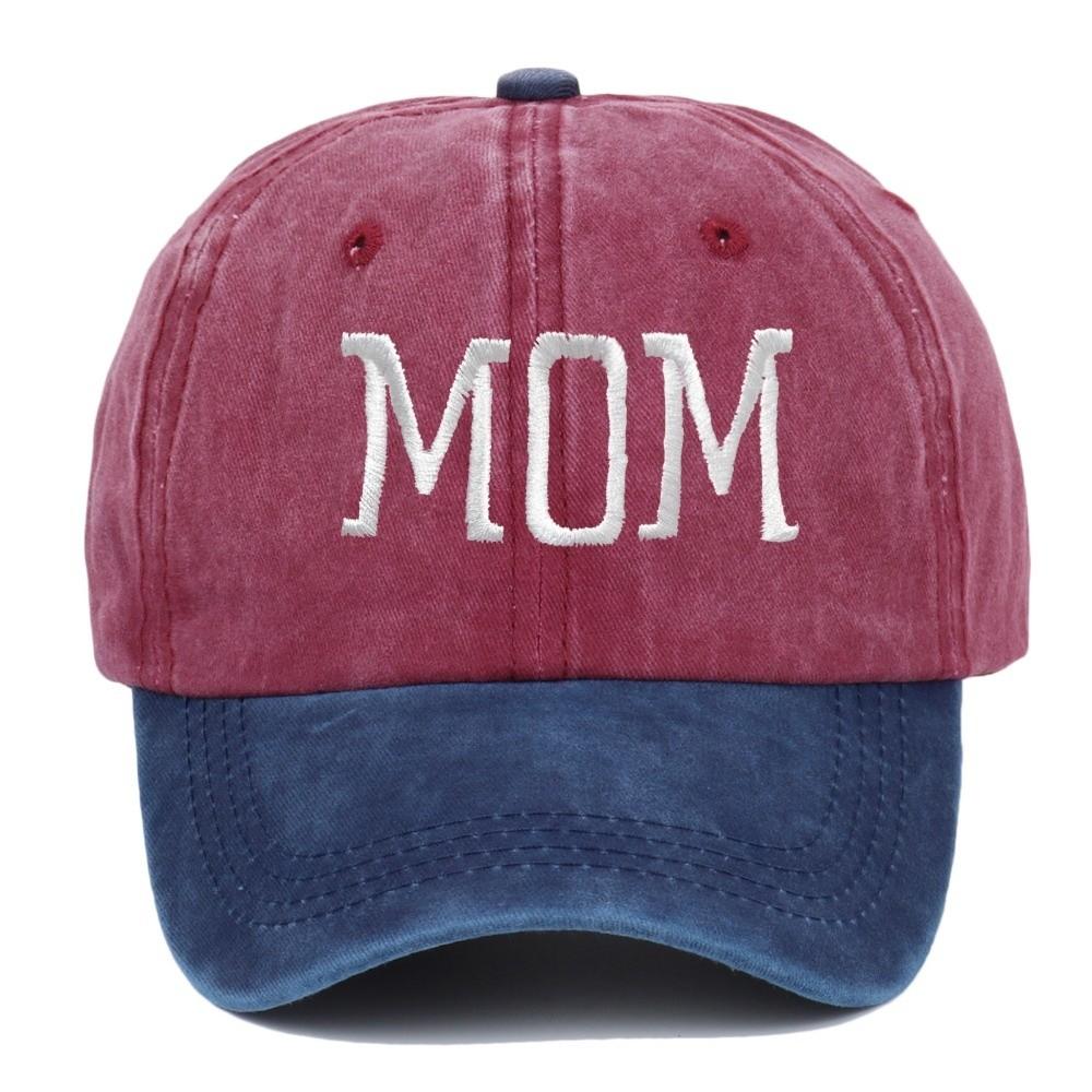 2pcs/set Washed Cotton Couple Mom Dad Baseball Cap Adjustable Sun Hat Vintage Dad Hat For Man Women