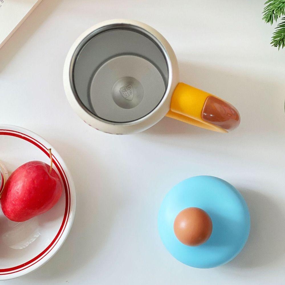 600ML Insulated Cup 316 Stainless Steel Thermal Bottle Durable Direct Drinking Cups for Student