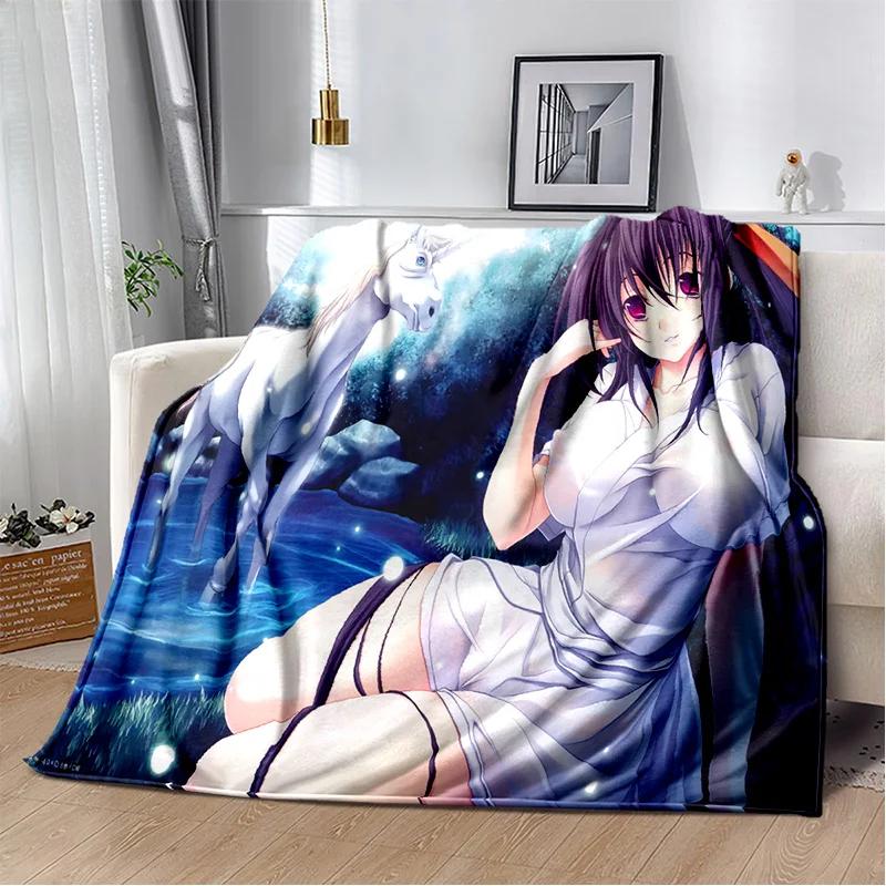 D Сексуальная Девушка High School DxD Аниме Плюшевое Плед Мягкий Фланель для Спальни Гостиной Дивана Пикника Детей