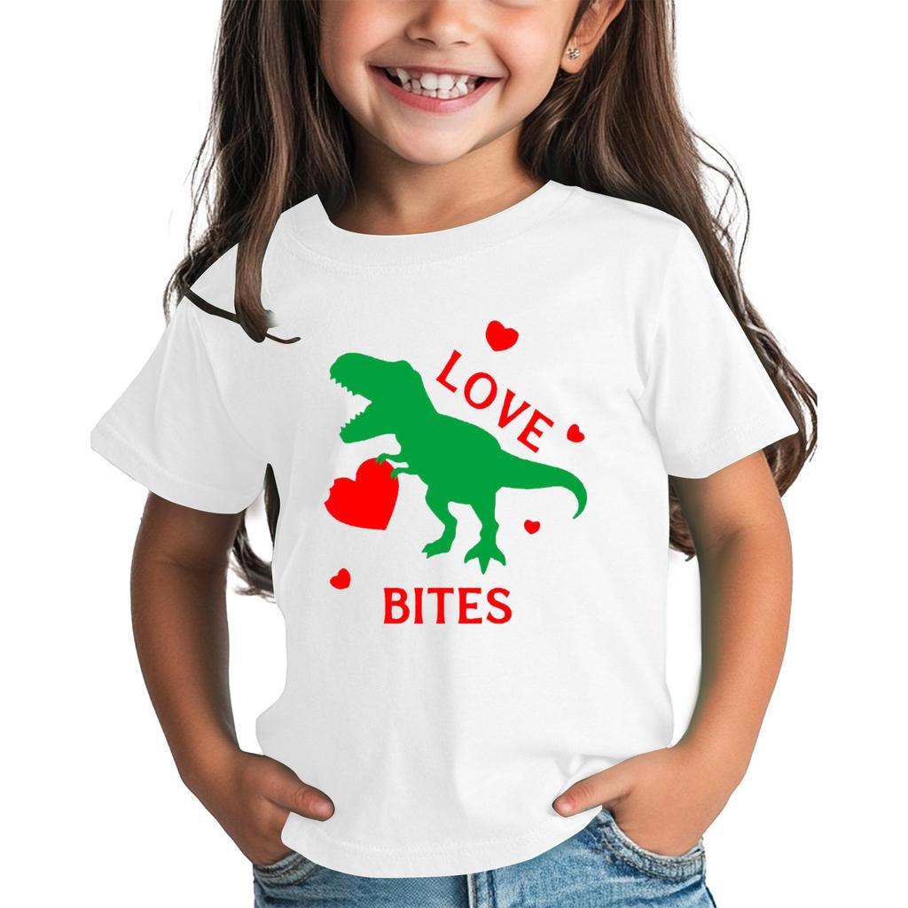 Рубашка на День святого Валентина для малышей, девочек и мальчиков, милые футболки с сердечками, детские футболки на День святого Валентина