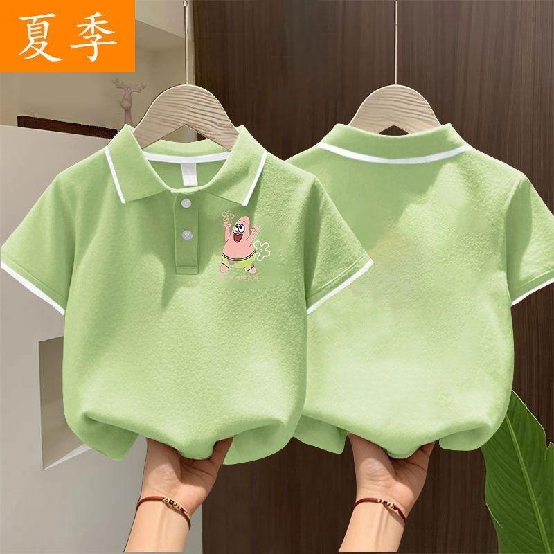 Boys Summer Breathable Polo Shirt Baby Casual Short Sleeve T Shirt Trendy Top