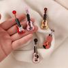 Ins Violin Hairclip Korean Style Musical Instrument Hair Clip Kawali Guitar Hair Clip  Ladies