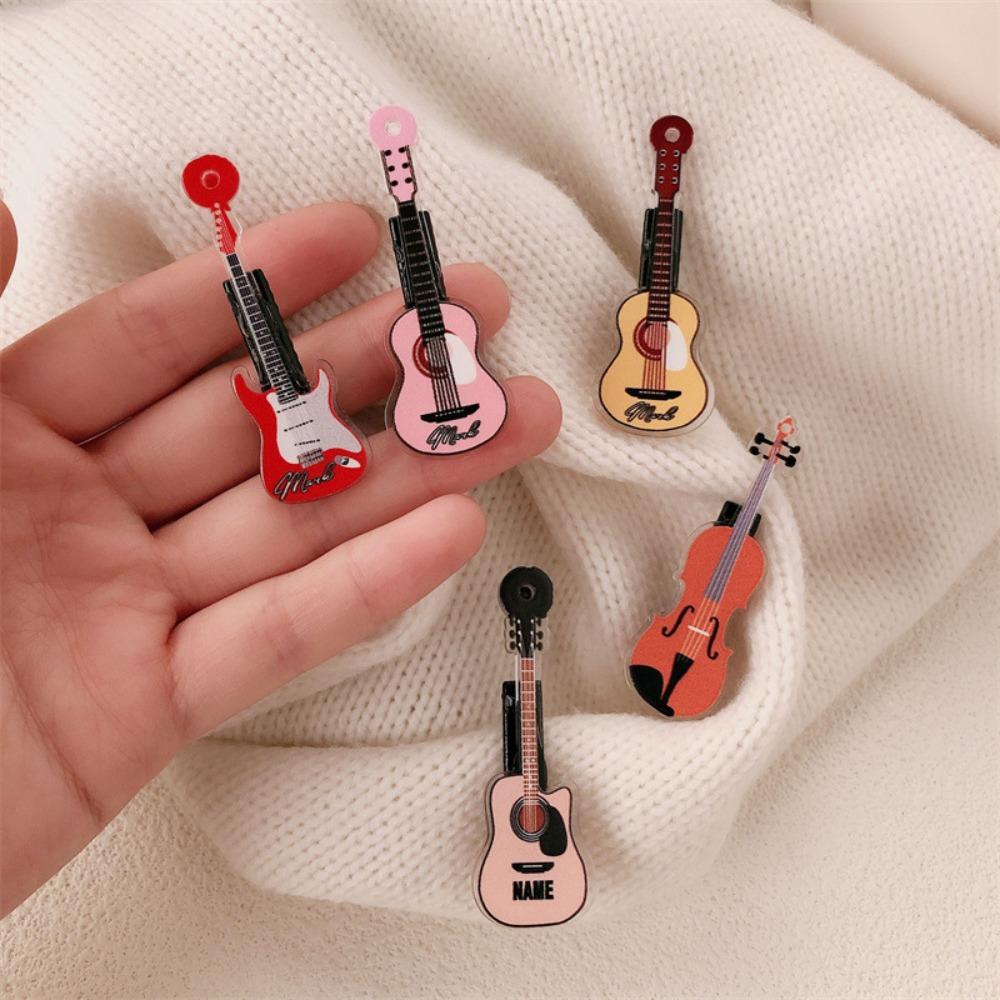 Ins Violin Hairclip Korean Style Musical Instrument Hair Clip Kawali Guitar Hair Clip Ladies