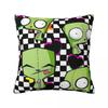 Pillow Cover Invaders Zims Retrro Cartoon Printed Cushion Cover Morden Pillow Case For Sofa Home Decorative Pillowcases