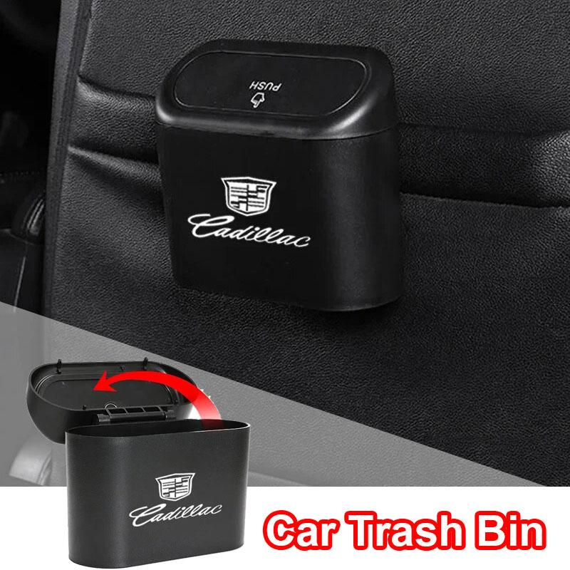 ABS Car Hanging Trash Bin Garbage Bag Storage Box for Cadillac SLS SRX STS XLR XT4 XT6 XTS ATS BLS CT4 CT5 CTS ESCALADE EXT SLR