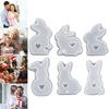 Форма для литья Пасхального Кролика 3D Кролик Форма для Ароматерапевтической Свечи DIY Животное Кролик Полые Сердца Формы Декор для Дома Офиса Комнаты