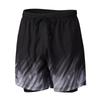 Li Ning Professional Swimwear Set For Gym And Beach With Anti-Embarrassment Swim Trunks Men Swimwear Black Purple LNKW022-2