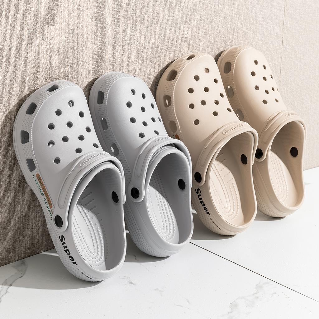 Платформа Женские Клоги Обувь Пляж Сад Толстая Подошва Сандалии Мода Удобные Нескользящие Тапочки Для Дома Улицы Мужчины Обувь с Отверстиями
