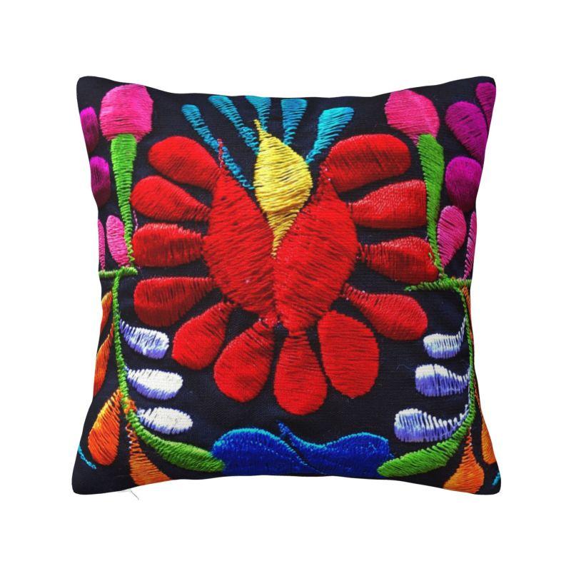 Mexican Otomi Bird Luxury Throw Pillow Covers Home Decorative Animal Embroidery Car Cushion
