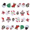 24Pcs Christmas Patches Embroidery Cloth Stickers Santa Claus Snowman DIY Ironing Patch