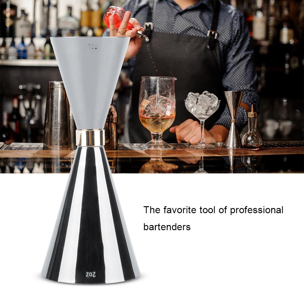30ml 60ml Stainless Steel Jigger Cone Shape Drink Wine Measuring Cup Bar Accessories Tool