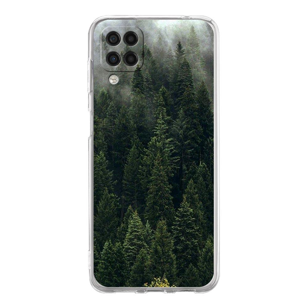 Чехол для телефона Samsung A54 A52 A50 A70 A10 A30 A40 A20S A20E A02S A12 A14 A22 A24 A42 A34 A32 5G A04s Чехол Forest Geometry Wood