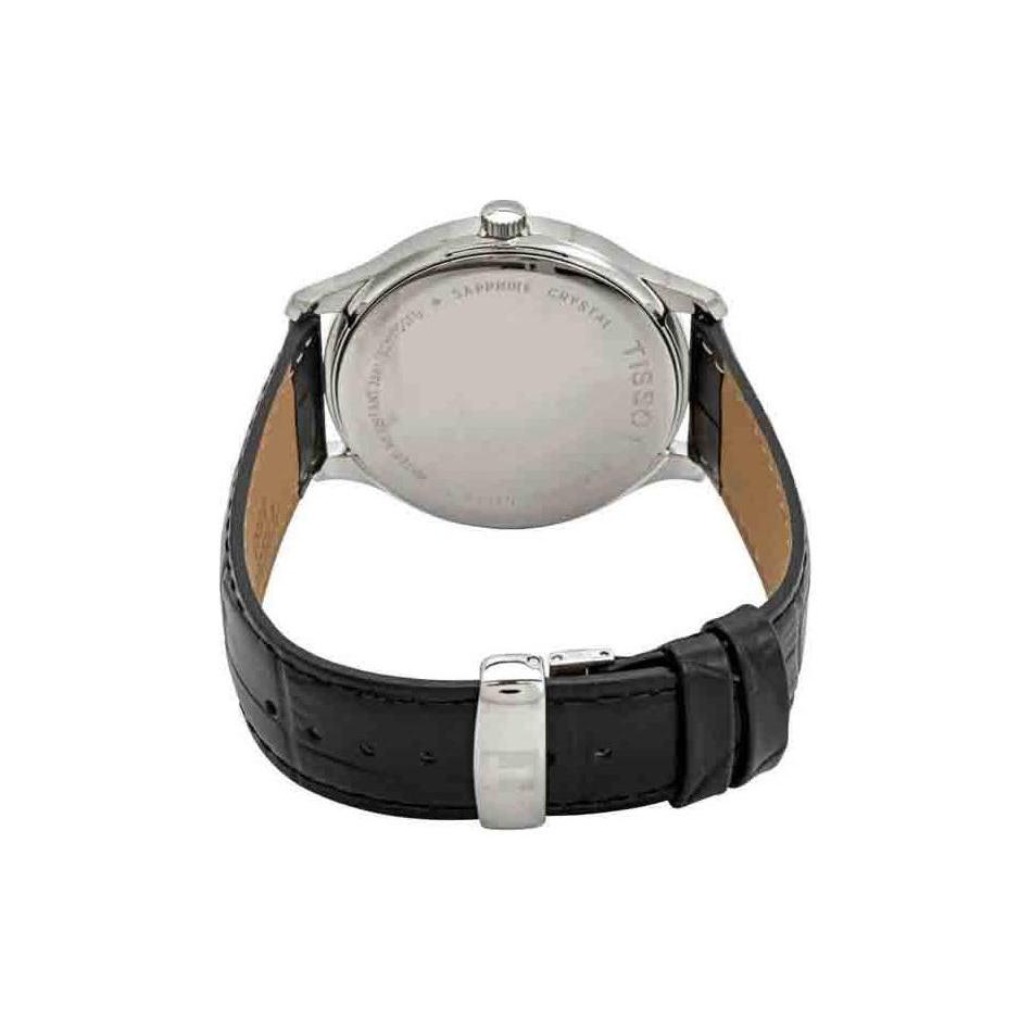 Tissot Мужские часы Junya Collection с кварцевым механизмом, 42 мм, синий циферблат, корпус из нержавеющей стали, ремешок из натуральной кожи, T063.610.16.047.00